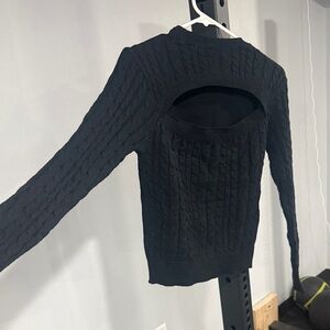 SHEIN cut out Sweater